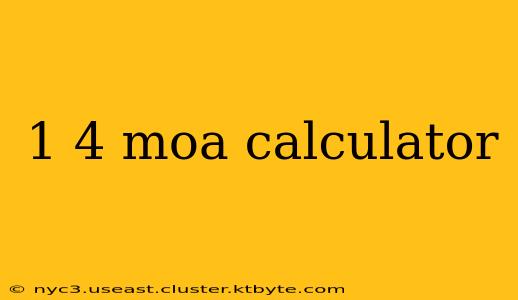 1 4 moa calculator