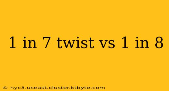 1 in 7 twist vs 1 in 8