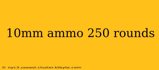 10mm ammo 250 rounds