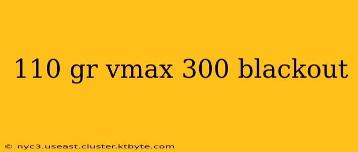 110 gr vmax 300 blackout