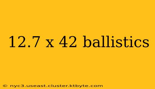 12.7 x 42 ballistics