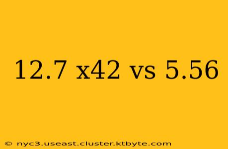 12.7 x42 vs 5.56