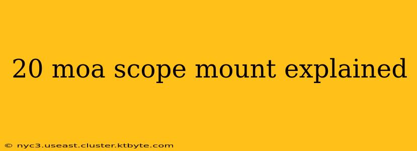 20 moa scope mount explained