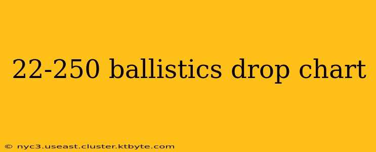 22-250 ballistics drop chart