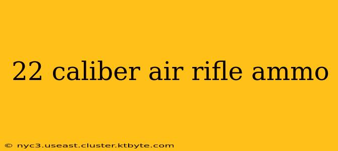 22 caliber air rifle ammo