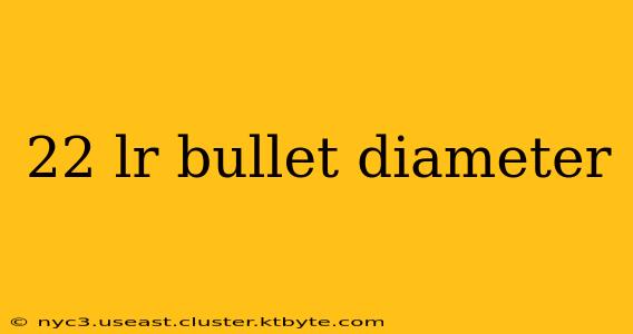 22 lr bullet diameter