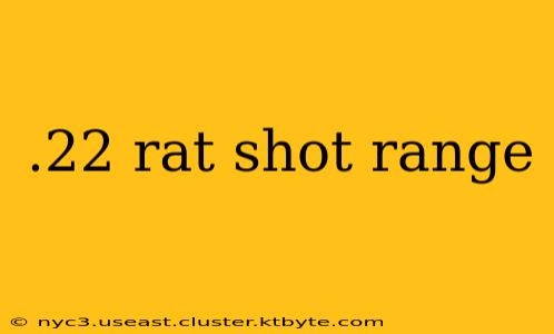 .22 rat shot range