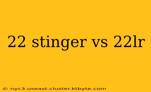 22 stinger vs 22lr