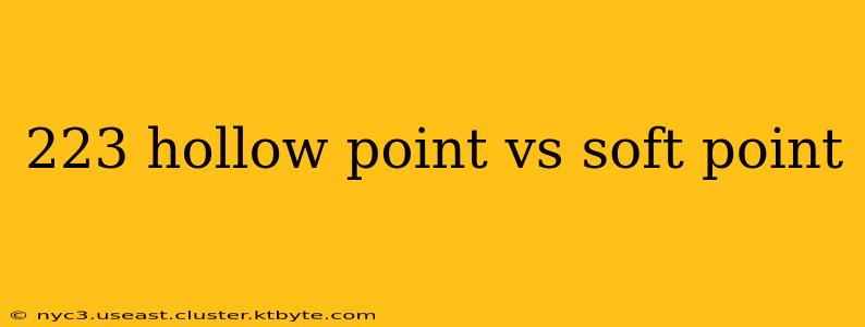 223 hollow point vs soft point