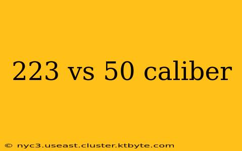 223 vs 50 caliber