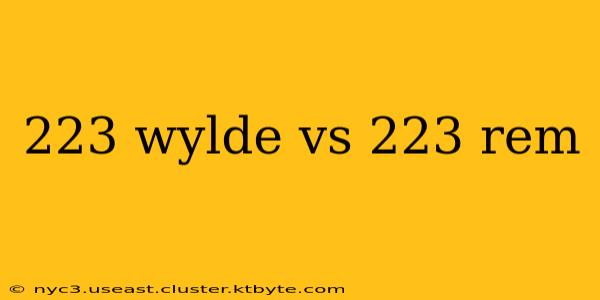 223 wylde vs 223 rem