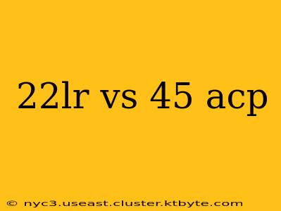 22lr vs 45 acp