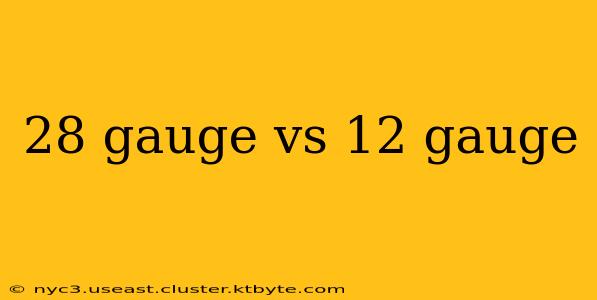 28 gauge vs 12 gauge