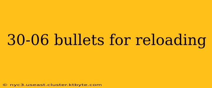 30-06 bullets for reloading