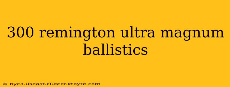 300 remington ultra magnum ballistics