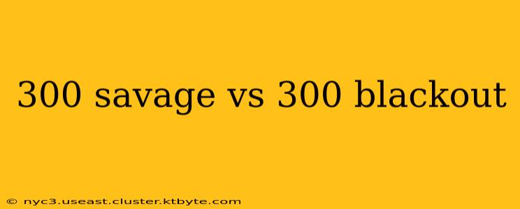 300 savage vs 300 blackout