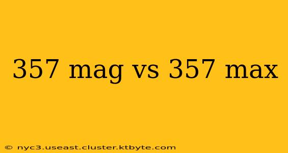 357 mag vs 357 max