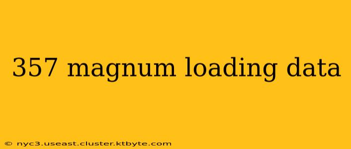 357 magnum loading data