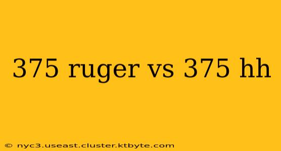 375 ruger vs 375 hh