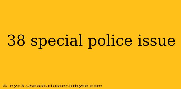 38 special police issue