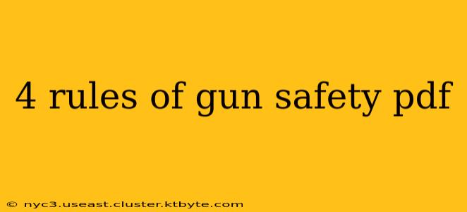 4 rules of gun safety pdf