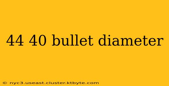 44 40 bullet diameter