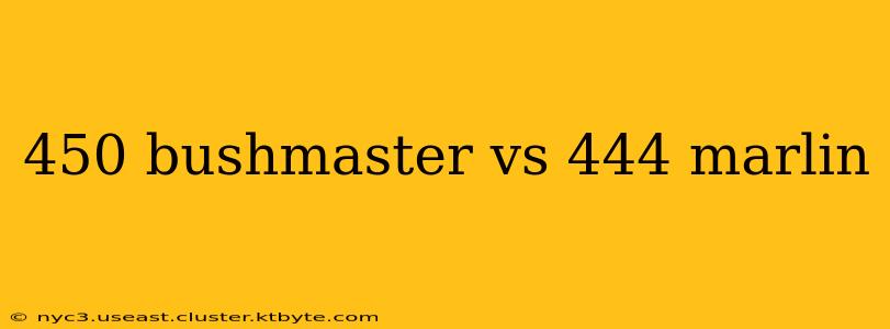 450 bushmaster vs 444 marlin