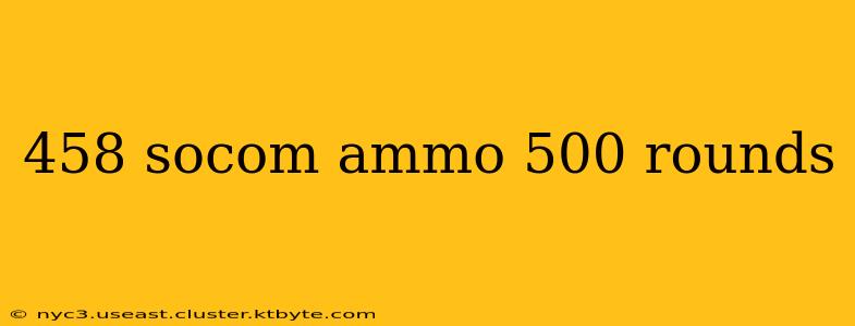 458 socom ammo 500 rounds