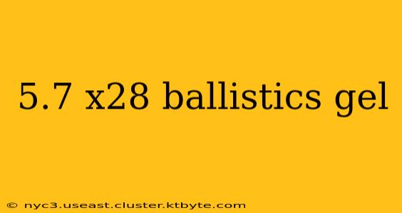 5.7 x28 ballistics gel