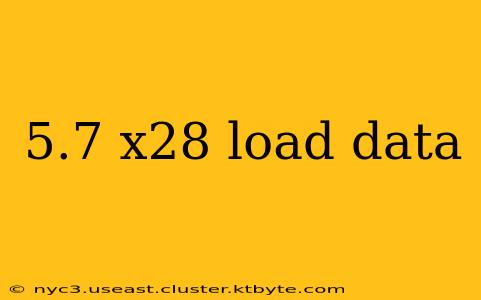 5.7 x28 load data