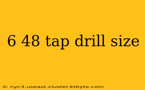 6 48 tap drill size