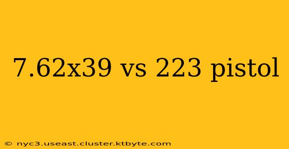 7.62x39 vs 223 pistol