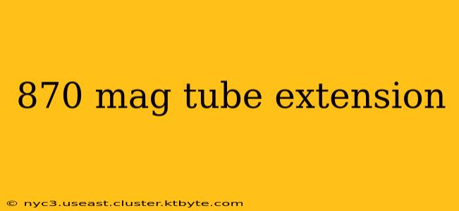 870 mag tube extension