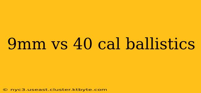 9mm vs 40 cal ballistics