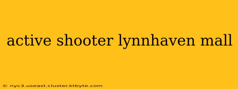 active shooter lynnhaven mall