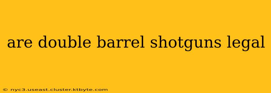 are double barrel shotguns legal