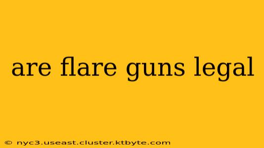 are flare guns legal