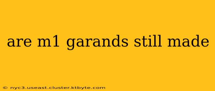 are m1 garands still made