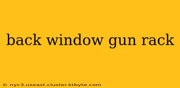 back window gun rack