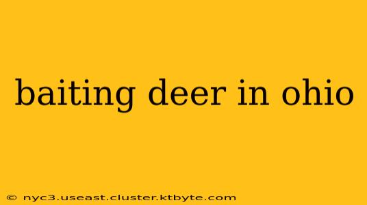 baiting deer in ohio