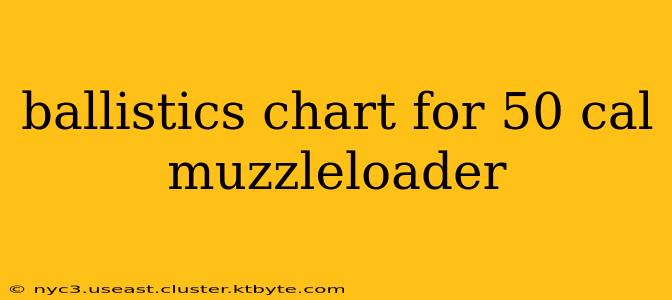 ballistics chart for 50 cal muzzleloader