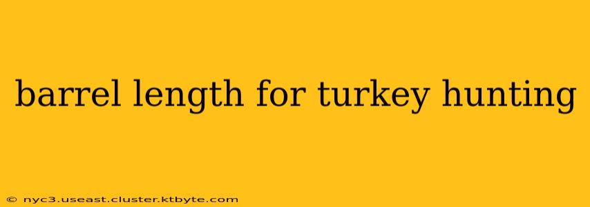 barrel length for turkey hunting