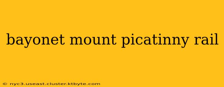 bayonet mount picatinny rail