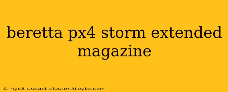 beretta px4 storm extended magazine