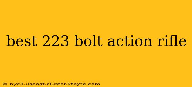 best 223 bolt action rifle