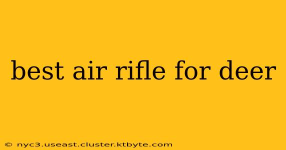 best air rifle for deer