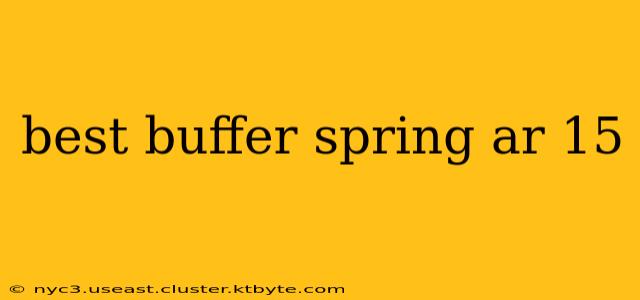 best buffer spring ar 15