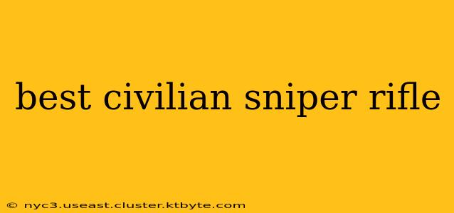 best civilian sniper rifle