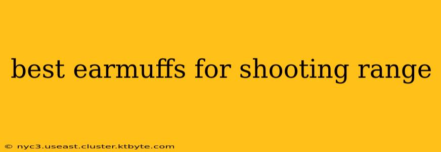 best earmuffs for shooting range