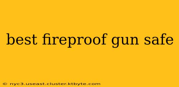 best fireproof gun safe